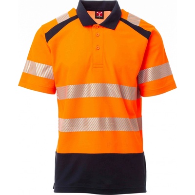 Payper ROAD Reflexná polokošeľa oranžová/tmavomodrá XS