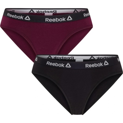 Reebok Dámské kalhotky 2 kusy černá červená – Zboží Dáma