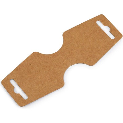 Prima-obchod Samolepicí karta na zavěšení zboží 55x150 mm papírová, barva hnědá přírodní
