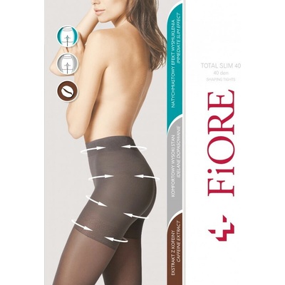 Fiore Silonkové punčocháče Total Slim 40 DEN M5207 Béžová