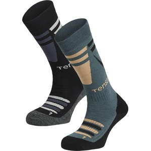 Tenson Core ski sock 2pk тъмнозелено, черно, Микс 37-39 (5017866_512)
