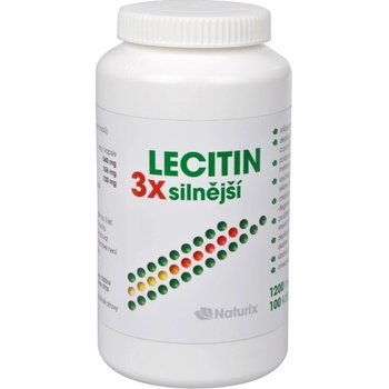 Naturix LLC. Lecitin 1200 mg 3 x silnější 100 kapslí