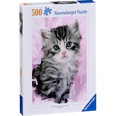 Ravensburger Пъзел Ravensburger от 500 части - Котешка сладост (12000077)
