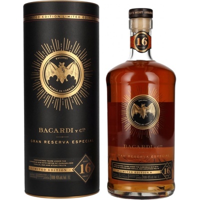 Bacardi Gran Reserva 16y 40% 1 l (tuba) – Hledejceny.cz