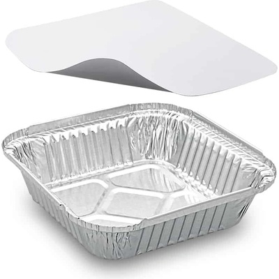 Wimex Miska ALU hranatá 158 x 158 x 34 mm 560ml + viečko 5 sád