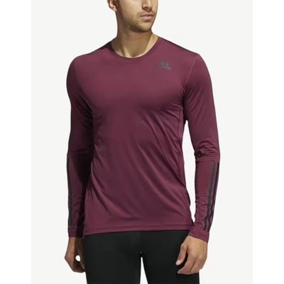 Adidas Techfit 3-Stripes Fitted Long Sleeve Top Purple