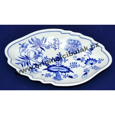 Cibulák miska dvojlist originální cibulákový porcelán Dubí cibulový vzor 24 cm