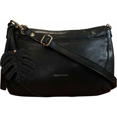 Gianni Conti kožená dámská crossbody kabelka černá 4756491 black