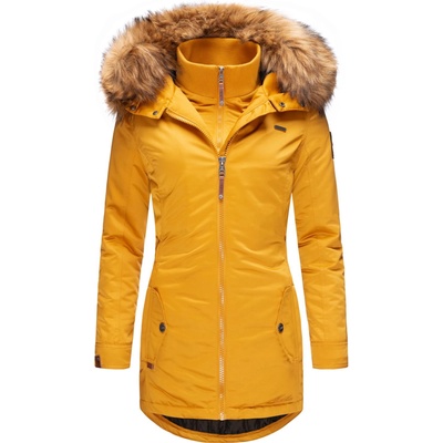 MARIKOO Зимно палто 'Sanakoo' жълто, размер M