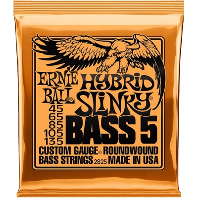 Ernie Ball 2825 Hybrid Slinky Nickel Wound 5-String Bass