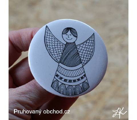 Andělské - button neboli placka