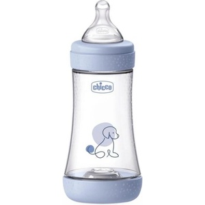Chicco Бебешко шише антиколиково Perfect5 240 ml момче среден поток 2m+ (20223.22)