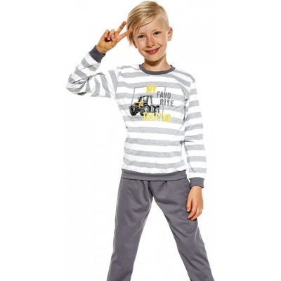 Cornette Kids Boy Tractor Chlapecké pyžamo melanž