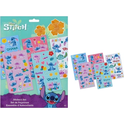 Sada 100 ks samolepky Lilo a Stitch uni