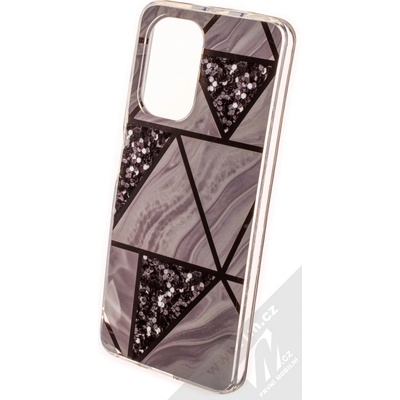 Pouzdro 1Mcz Geometric Marble Cover Xiaomi Mi 11i, Poco F3 šedé