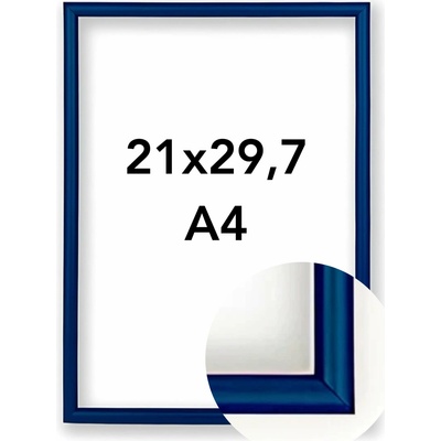 Fotorámeček BF Rozměr: A4 - 21 x 29,7 cm, Barva: Modrá, Typ zasklení: Sklo