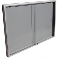 Expoint Závesná vitrína s úzkym profilom s posúvnymi sklami 1 x A2, 720 x 550 x 69 mm