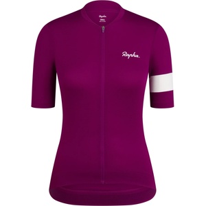 Rapha Дамска фланелка с къс ръкав за колоездене Rapha Women's Core Lightweight Jersey Cycling jersey - Mauve / White - размер XS (156-2651-0411)