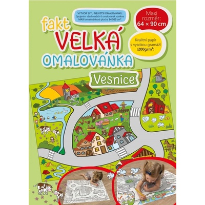 Baloušek Fakt velká omalovánka Vesnice BO906