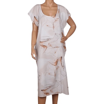 Image 1 of Плажна туника в бежово с мраморен ефект