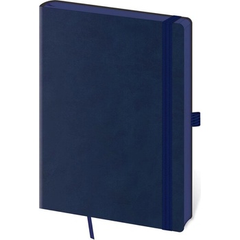 Helma 365 Tečkovaný zápisník Memory A5 L modrý čtverečkovaný
