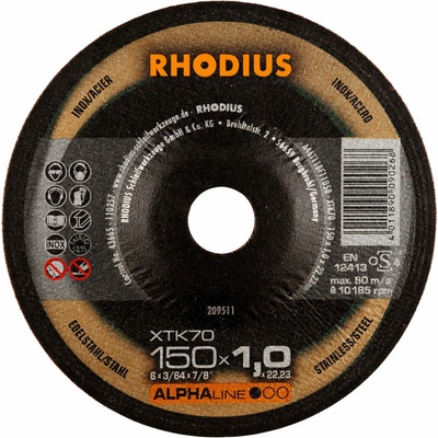 Rhodius Rezný kotúč 150 x 1,0 x 22,23 mm 209511