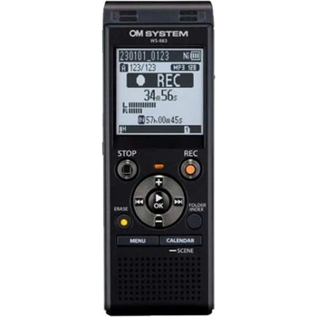 Olympus WS-883 - диктофон, 8GB, 2080 часа запис, 110 часа батерия, microSD, черен