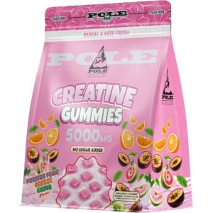 Pole Nutrition Creatine Gummies 5000 mg [60 желирани бонбони] Passion Fruit - Orange - Guava