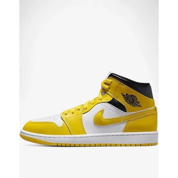 Nike Jordan 1 Mid Shoes White/Yellow