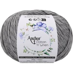 Anchor Cotton 'n' Linen 00007 Shadow Плетене на една кука прежда (4680004-00007)