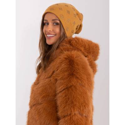 Wool Fashion Italia čepice AT-CZ-2325.96 Žlutá