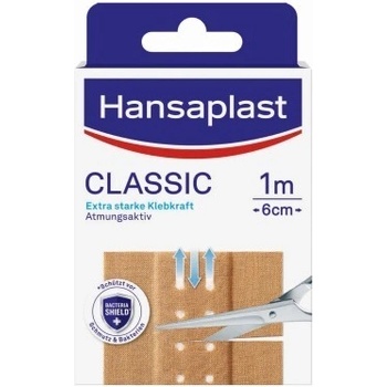 Hansaplast CLASSIC náplasť textilná 6 cm x 1 m 1 ks