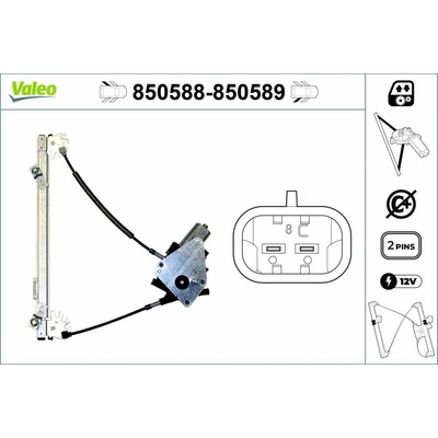 Zvedací zařízení oken VALEO 850588