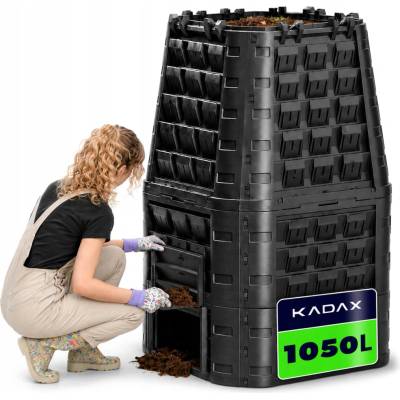 Kadax Kompostér 1-komorový 1050 l černý