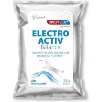 VetFood ElectroActiv Balace - хранителната добавка с електролити, необходими за правилното функциониране на целия организъм, 20 гр - Полша