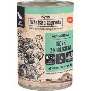 Wiejska Zagroda Селска ферма „Пуйка с заек 400 г за кучета