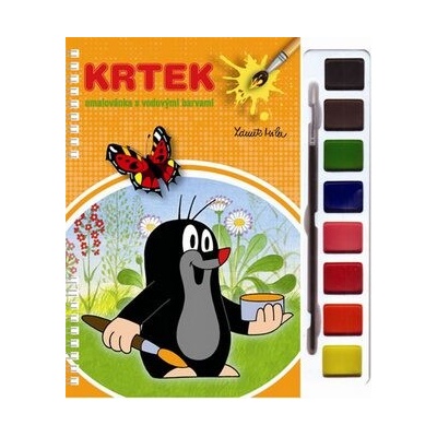 Krtek Omalovánky s vodovými barvami a štětcem Zdeněk Miler