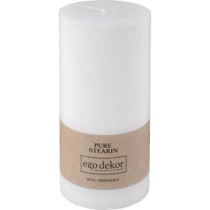Ego dekor Бяла приятелска свещ, време на горене 50 ч. Eco - Eco candles by Ego dekor (ZBC-3771051)