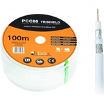 Libox PCC80 Коаксиален кабел RG-6/U, 100m, бял (PCC80)