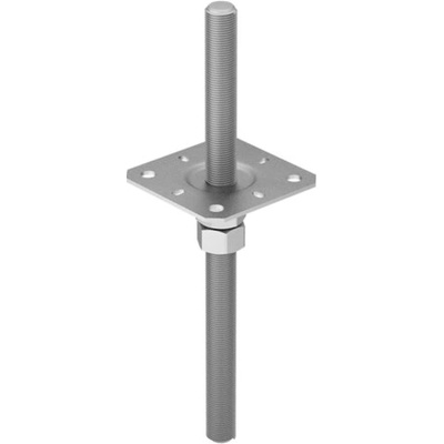 Domax PPSR 80 Nastaviteľná pätka stĺpika 80x330x3,0 mm