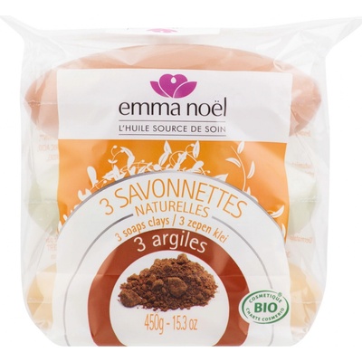 Emma Noel mýdlo rostlinné jíl 3 x 150 g