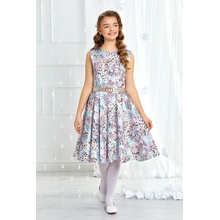 Fashionkids dievčenské šaty ELISE M/446 biela/tm.modrá