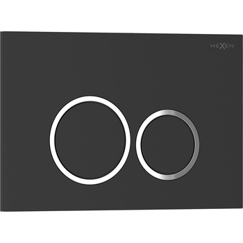 Mexen Tex 01 бутон за изплакване, черен матов - 6101-02 (6101-02)