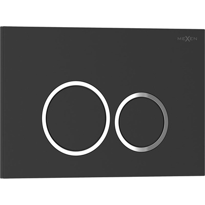 Mexen Tex 01 бутон за изплакване, черен матов - 6101-02 (6101-02)