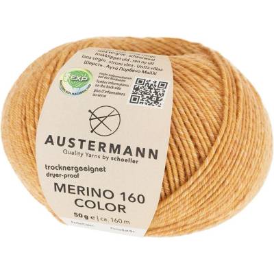 Austermann MERINO 160 EXP COLOR - 100% merino vlna - Ručně pletací příze Barva: 1216 HONIG
