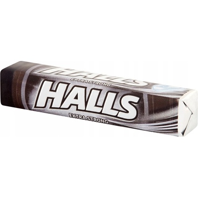 Halls Extra Strong Cukríky s príchuťou mentolovo-eukalyptovou 33,5 g