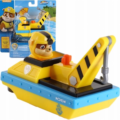 Spin Master Paw Patrol Tlapková Patrola natahovací loď do koupele Rubble od