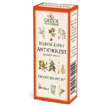 Grešík bylinky na cholesterol kapky Anticholest 40% líh 50 ml