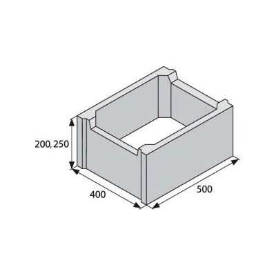 BEST ZTRACENÉ BEDNĚNÍ 40 výška 250mm, přírodní v.250/š.400/d.500