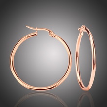 Victoria Filippi Stainless Steel ocelové náušnice Noema Rose Gold kruhy chirurgická ocel E18110-7/1 zlatá